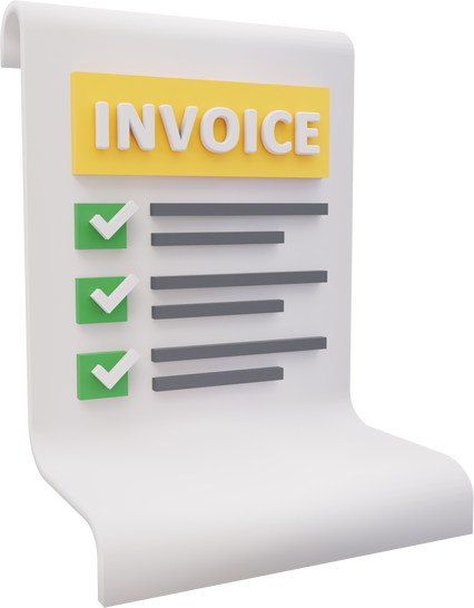 Invoice 3D icon